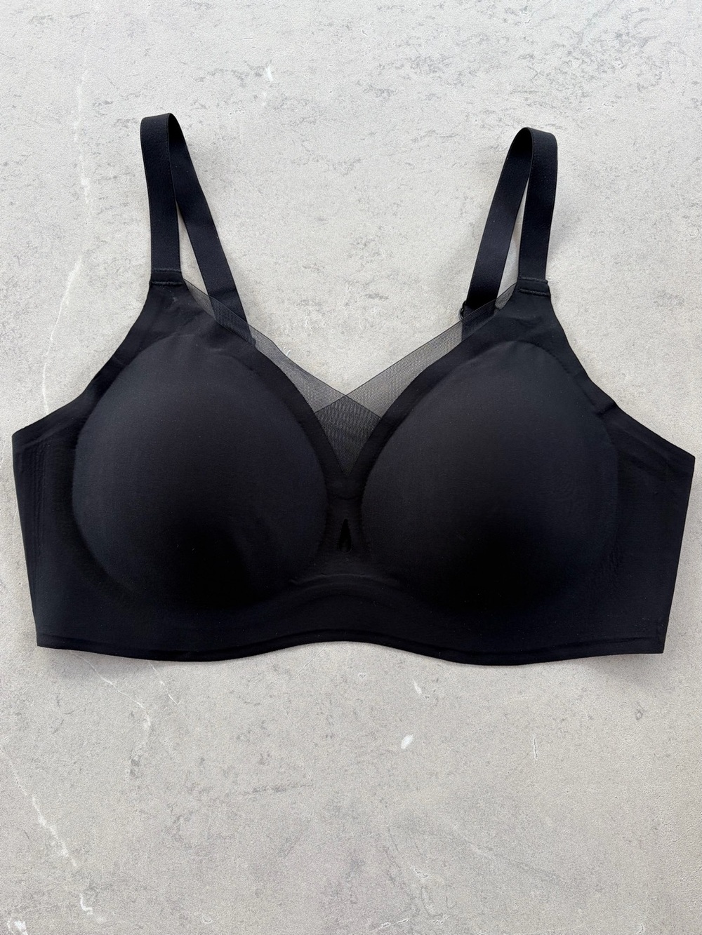 Popilush Black Wireless Shaping Bra XL NWT Mesh Full Coverage